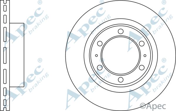 APEC BRAKING Jarrulevy DSK2915